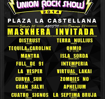 Entrega de Premios Union Rock Show 2014 se realiza en la Plaza La Castellana