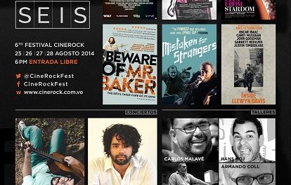 6to Festival CineRock 2014: Zapato 3 en pantalla grande, el regreso a la música