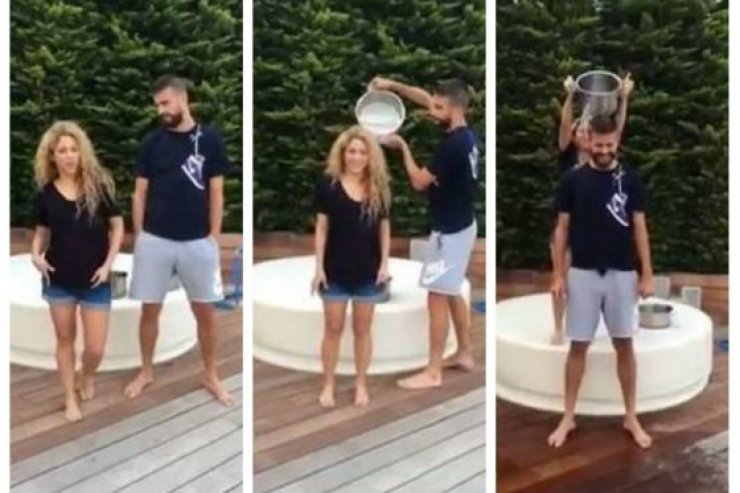Shakira luce embarazo en video de Ice Bucket Challenge (+Video)
