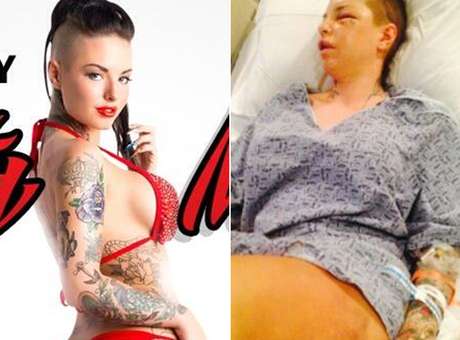 La Actriz de cine porno Christy Mack (@ChristyMack), hospitalizada por golpiza de su novio (+Fotos)