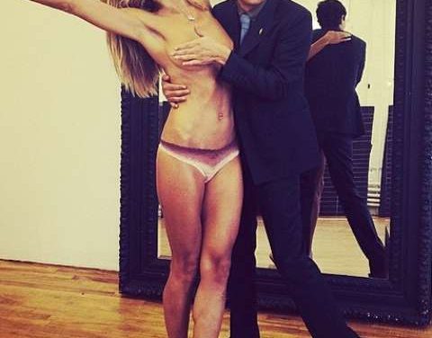 Heidi Klum hace desnudo por no saber qué ponerse en la TV