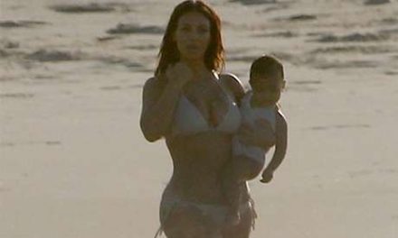 Kim Kardashian publica foto en bikini junto a su hija North (+Foto)