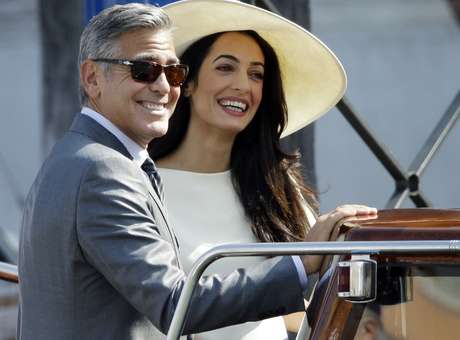 George Clooney y Amal se casan por el civil en Venecia