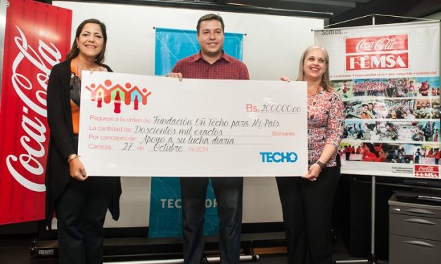 Sistema Coca-Cola entrega aporte a emprendedores sociales de TECHO Venezuela