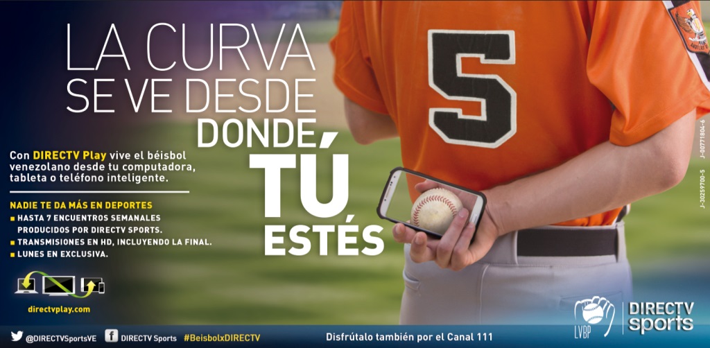DIRECTV es la mejor opción para esta temporada de la Liga Venezolana de Beisbol Profesional
