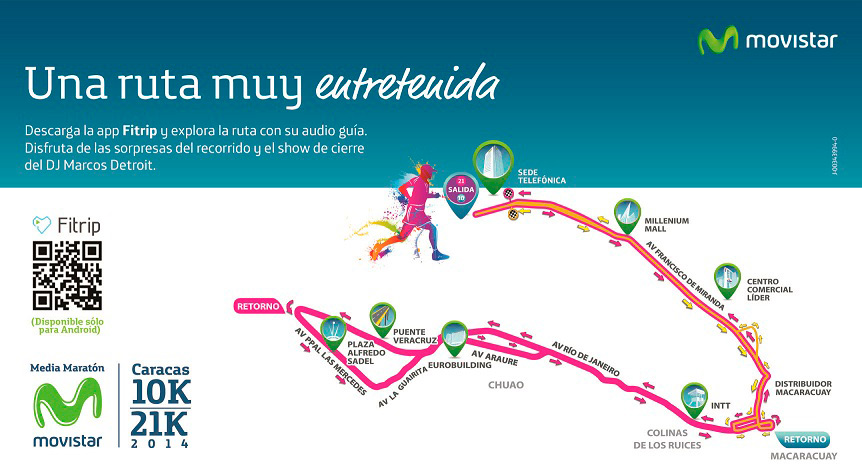 LA I MEDIA MARATÓN Y CARRERA MOVISTAR 10K SERÁ UNA RUTA DE COMPETENCIA Y ENTRETENIMIENTO
