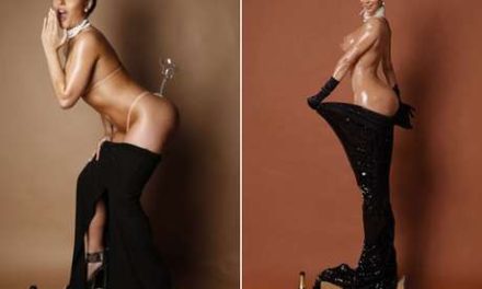 Claudia Alende (@claudiaalende), participante de Miss Bumbum se desnudó como Kim Kardashian (+Fotos)
