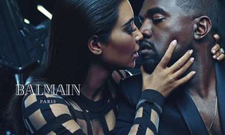 Kim Kardashian y Kanye West desbordan pasión para Balmain