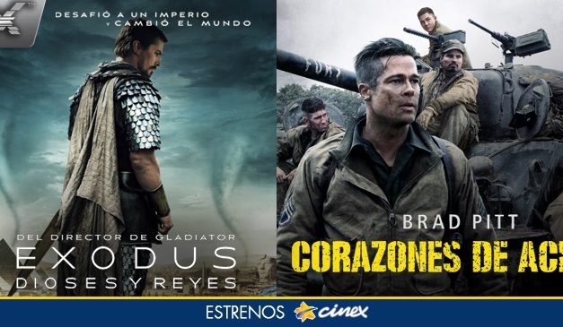 »CORAZONES DE HIERRO» CON BRAD PITT INVADE CINEX ESTE VIERNES 9 DE ENERO