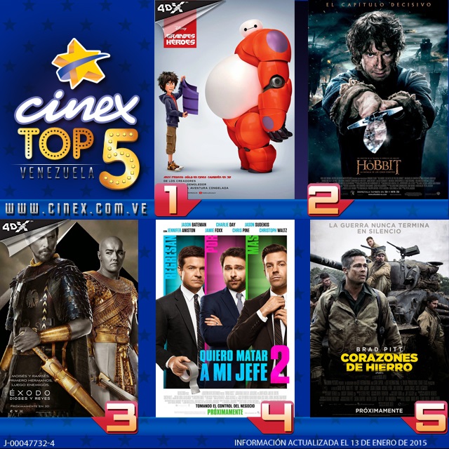 »Grandes Héroes» líder indiscutible de la cartelera cinematográfica venezolana