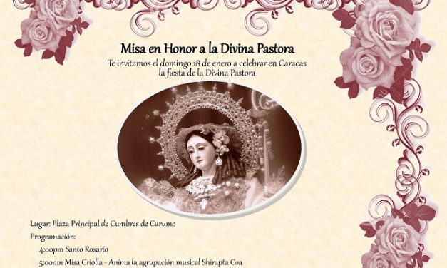 Festejarán a la Divina Pastora en Caracas