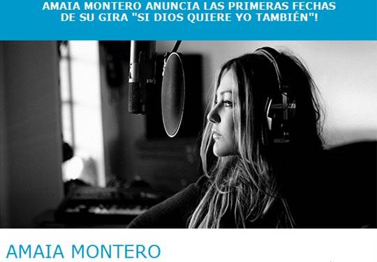 AMAIA MONTERO ANUNCIA LOS PRIMEROS CONCIERTOS DE SU GIRA ‘SI DIOS QUIERE YO TAMBIÉN’
