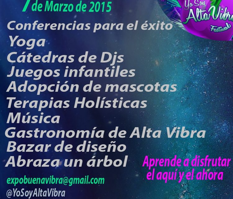 Festival ‘Yo Soy Alta Vibra’ llenará a Caracas de energía positiva sábado 7 de marzo