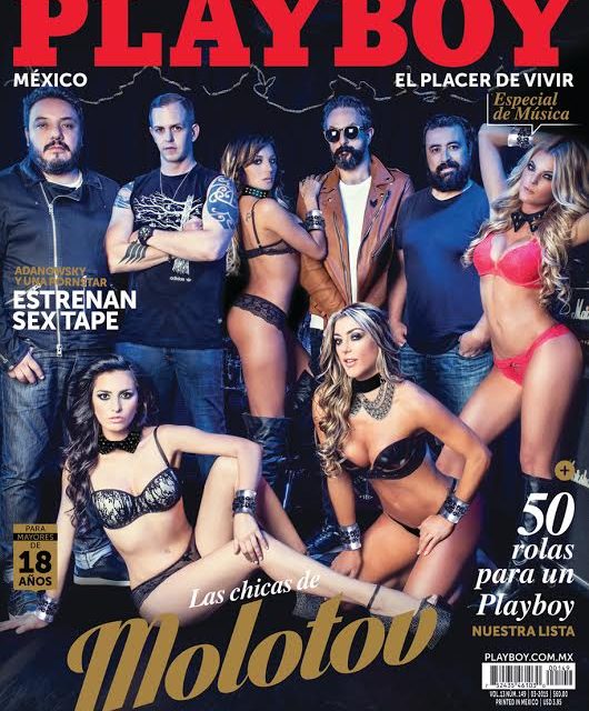 Molotov posa en Playboy al lado de lindas conejitas (+Fotos)