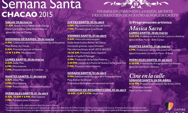 Cultura Chacao organiza Visita a los Siete Templos