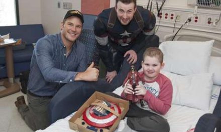 Chris Pratt y Chris Evans fueron héroes en hospital infantil