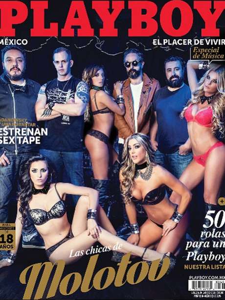 Molotov posa con conejitas en edición musical de Playboy