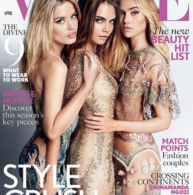 Cara Delevingne, Suki Waterhouse y Georgia May posan en topless para Vogue UK (+Fotos)