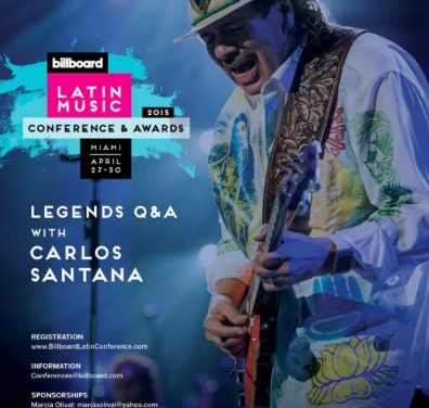 CARLOS SANTANA invitado especial en la Conferencia de Billboard a La Música Latina 2015