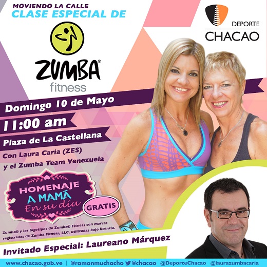 CLASE DE ZUMBA® EN HOMENAJE A MAMÁ EN SU DÍA
