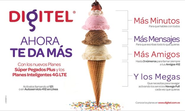 Digitel ahora »Te da más» con sus nuevos planes y servicios