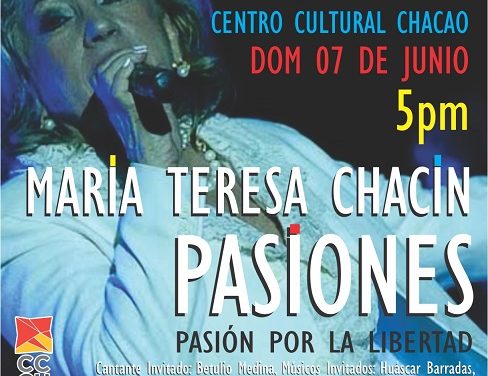 ¡En concierto! María Teresa Chacín lanzará su disco »PASIONES»
