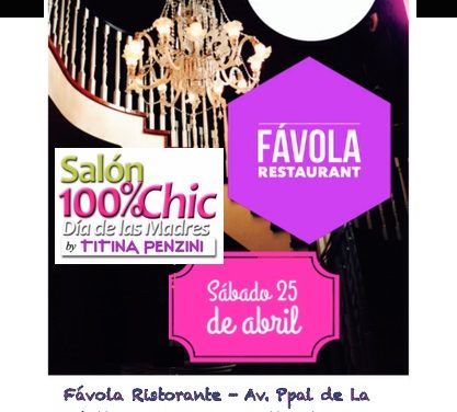 Mañana Sábado 25 de Abril En Blanco en el Bazar 100% Chic