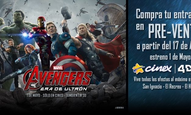 CINEX ACTIVA PREVENTA PARA »AVENGERS: ERA DE ULTRÓN»