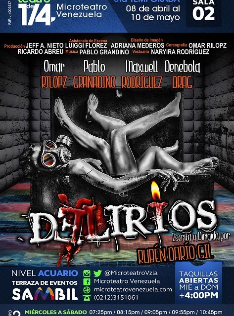 DELIRIOS, una idea delirante llega a Microteatro Venezuela en su 5ta edición