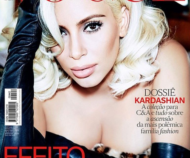 Kim Kardashian imita a Marilyn Monroe en portada de Vogue (+Fotos)