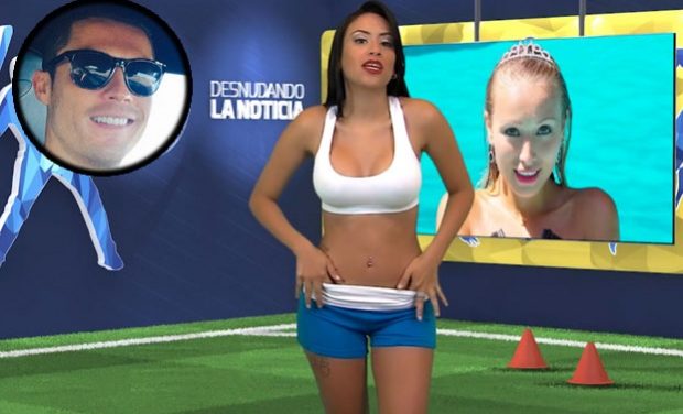 Presentadora de TV, Yuvi Pallares (@yuvipallares) se desnuda al hablar de Cristiano Ronaldo (+Video)