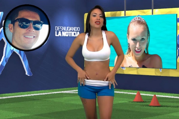 Presentadora de TV, Yuvi Pallares (@yuvipallares) se desnuda al hablar de Cristiano Ronaldo (+Video)