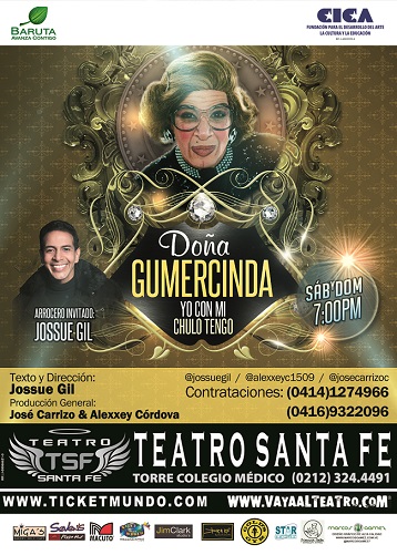 Doña Gumercinda presenta su espectáculo en el Teatro Santa Fe
