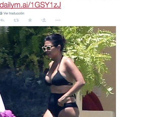 Kourtney Kardashian luce sus curvas espectaculares en México
