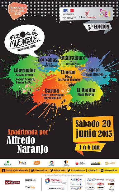 Alfredo Naranjo Padrino de la Fiesta de la Música 2015