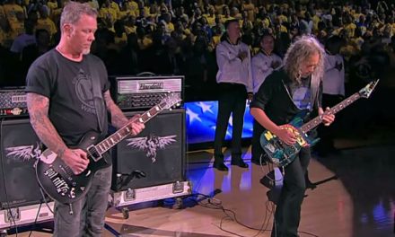 Metallica rockea con himno nacional de EU en juego de la NBA (+Video)