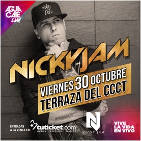 Confirmado concierto de NICKY JAM en Caracas