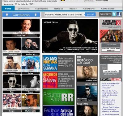 Víctor  Drija conquista el primer lugar de la cartelera