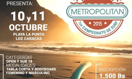 EL EDO. VARGAS RECIBIRÁ A DESTACADOS SURFISTAS EN EL 1ER CAMPEONATO DE SURF ‘METROPOLITAN 2015’