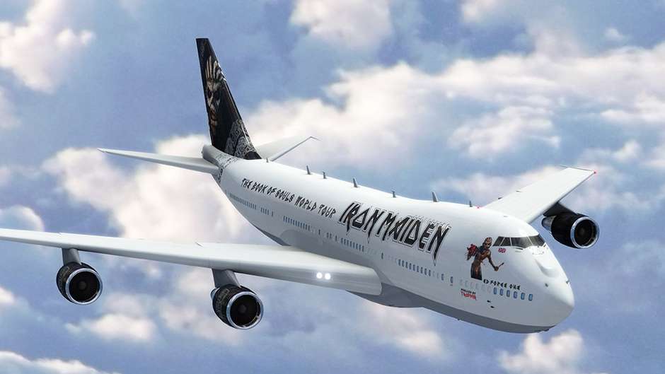 Iron Maiden vendrá a Sudamérica en su nuevo y poderoso avión