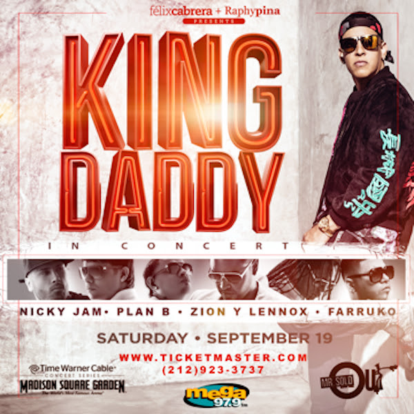 Daddy Yankee anuncia invitados a su concierto del Madison Square Garden