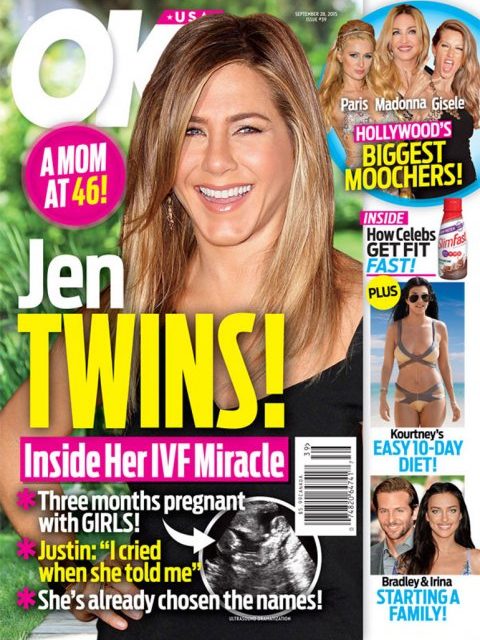 Rumor: Jennifer Aniston está embarazada de mellizas