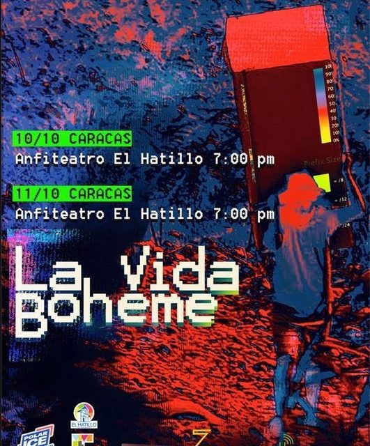La Vida Bohème presentará en octubre nuevo show en el Anfiteatro El Hatillo