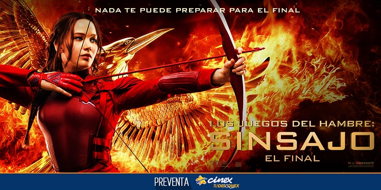 Cinex activa preventa para »Los juegos del hambre: Sinsajo – El Final»