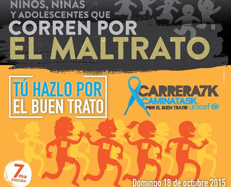 UNICEF invita a agotar los cupos para la séptima edición de la Carrera 7K/Caminata 5K por el buen trato