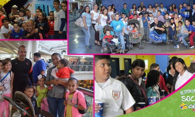 Más de 1.500 niños y jóvenes disfrutaron del programa »Te llevamos a Cinex»