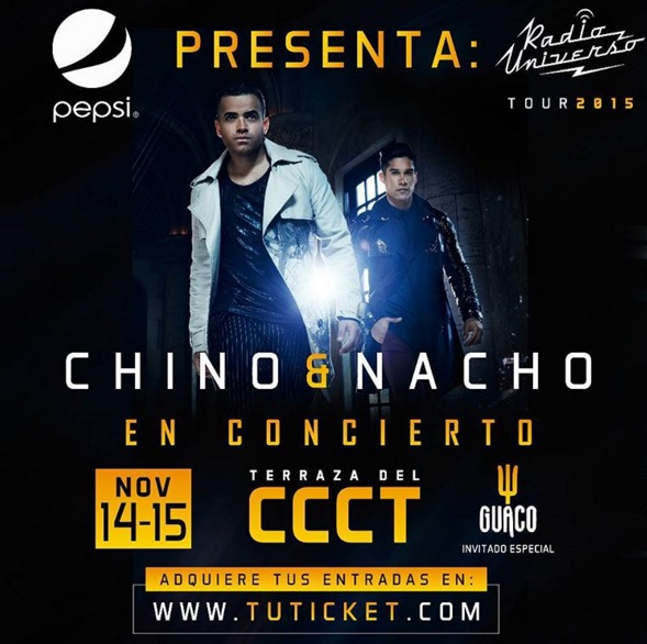 Todo listo para los shows de Chino & Nacho en Caracas