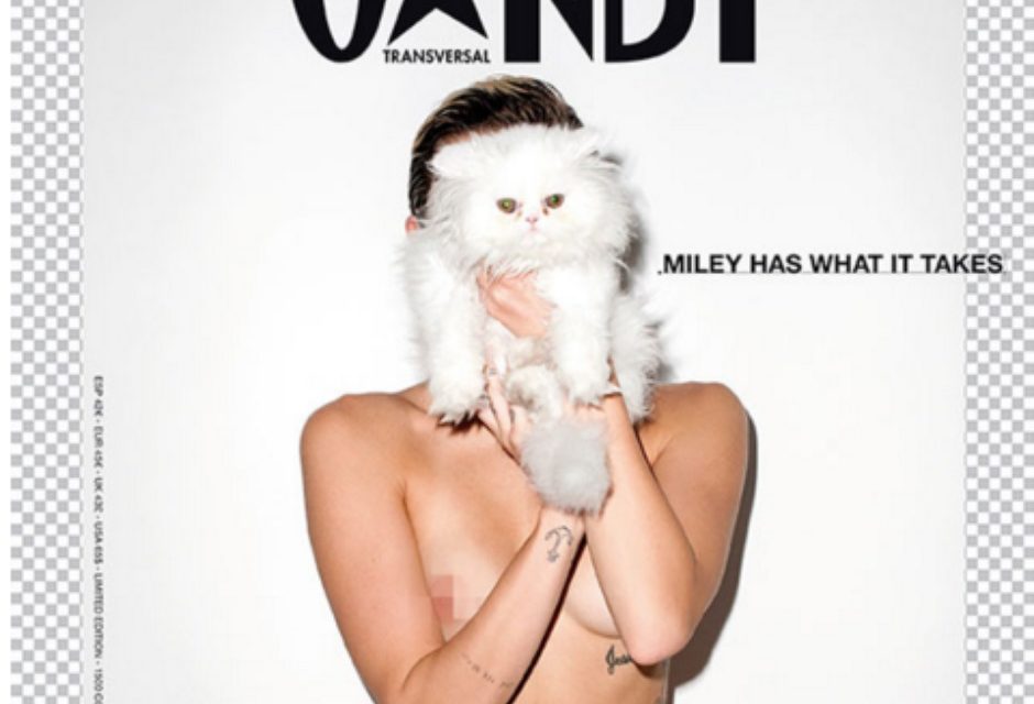 Miley Cyrus realizó polémica sesión de fotos para Candy (+Fotos)