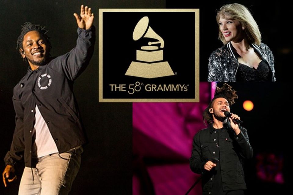 Kendrick Lamar, Taylor Swift, favoritos para los Grammy