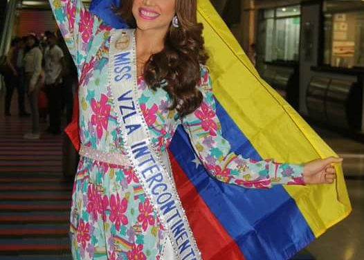 Katherine García tras el título de »Miss Intercontinental 2015»